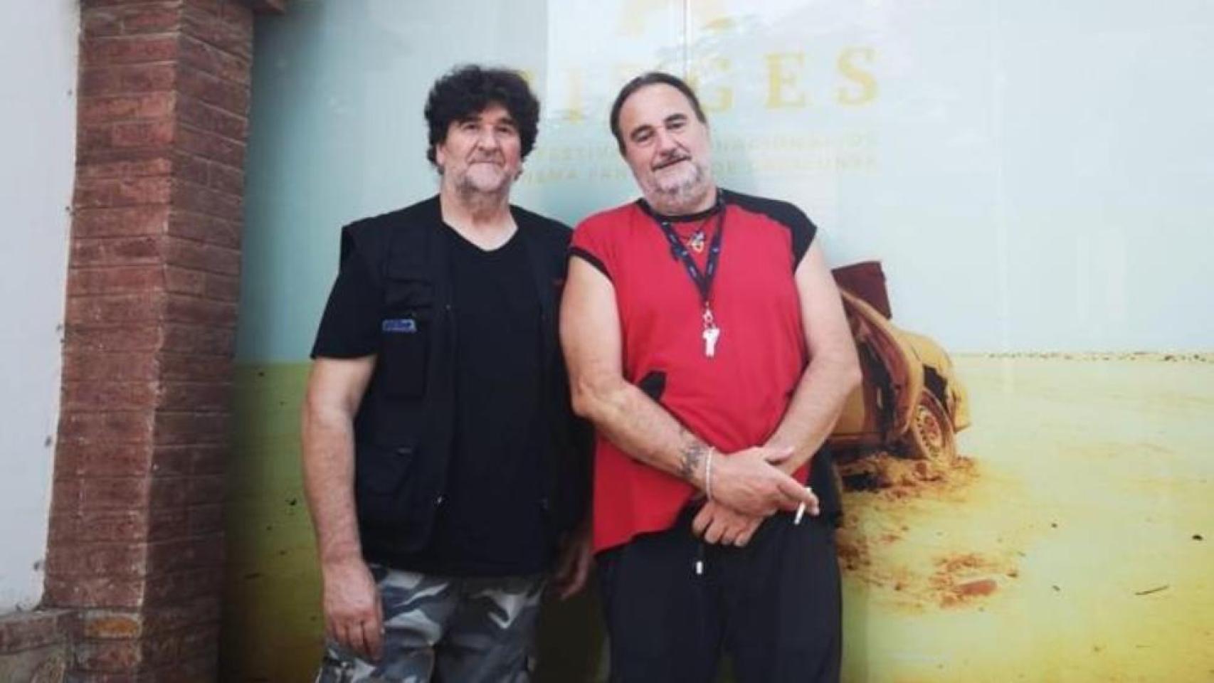 José Luis (i) y Javier Perea en uno de los festivales de cine de Sitges, en los que eran participantes habituales.