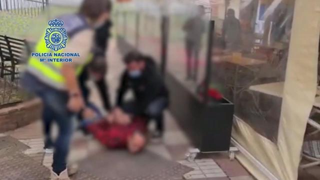 Momento de la detención.