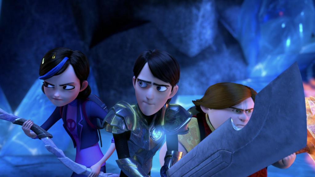 Los protagonistas de 'Trollhunters: Cuentos de Arcadia', una de las series de animación que componen la trilogía.