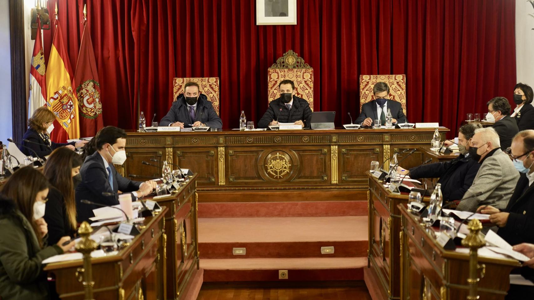 Pleno ordinario en la Diputación de Valladolid en una imagen de archivo de enero.