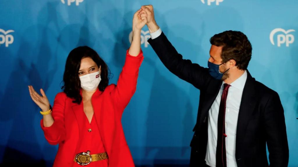 Isabel Díaz Ayuso y Pablo Casado.