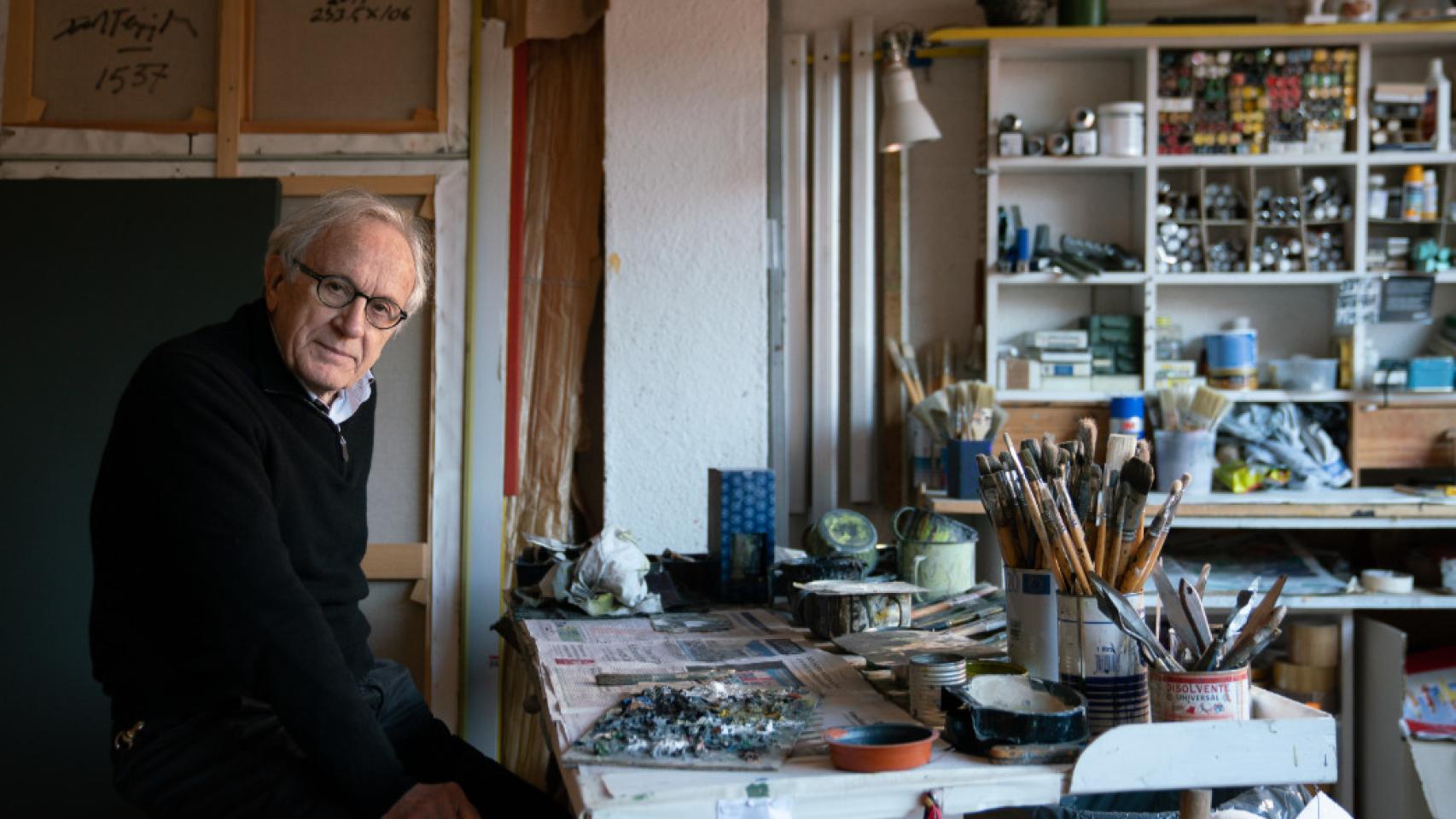 Jordi Teixidor en su estudio en Madrid. Foto: Silvia Pérez