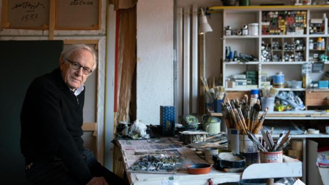 Jordi Teixidor en su estudio en Madrid. Foto: Silvia Pérez