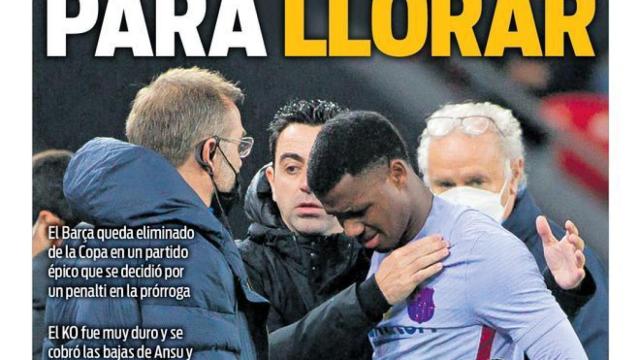 La portada del diario Sport (21/01/2022)