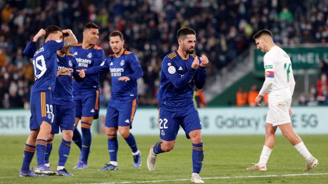 Isco Alarcón celebrando un gol ante el Elche en la Copa del Rey