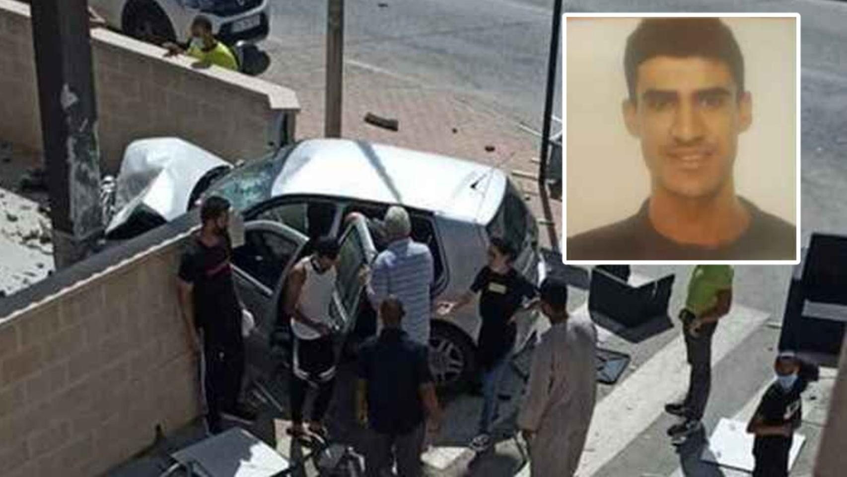Abdellah arrasó las terrazas de dos restaurantes de Roldán, el septiembre de 2021, al volante de una Golf.