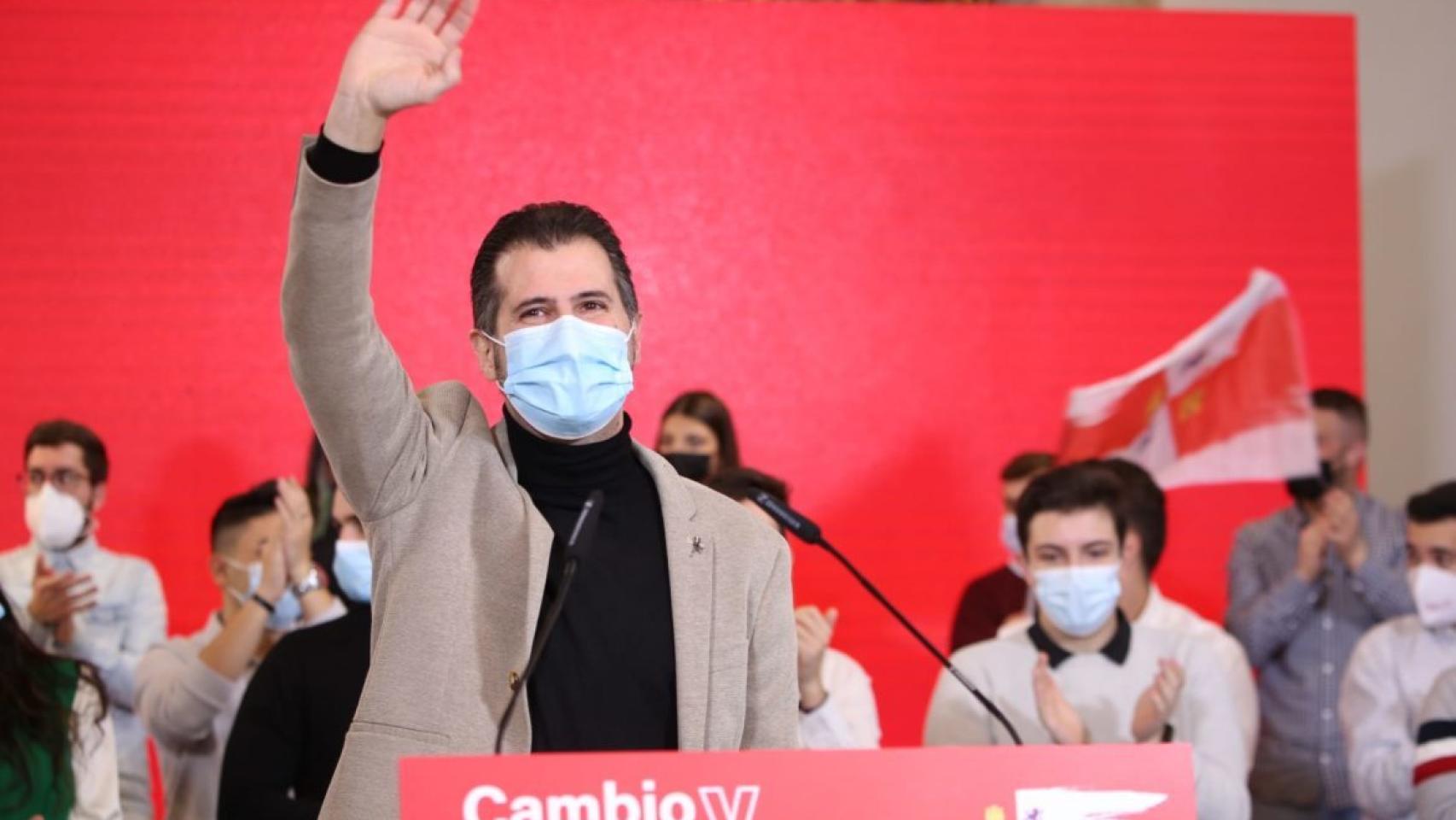 Luis Tudanca, candidato del PSOE a la Presidencia de la Junta de Castilla y León