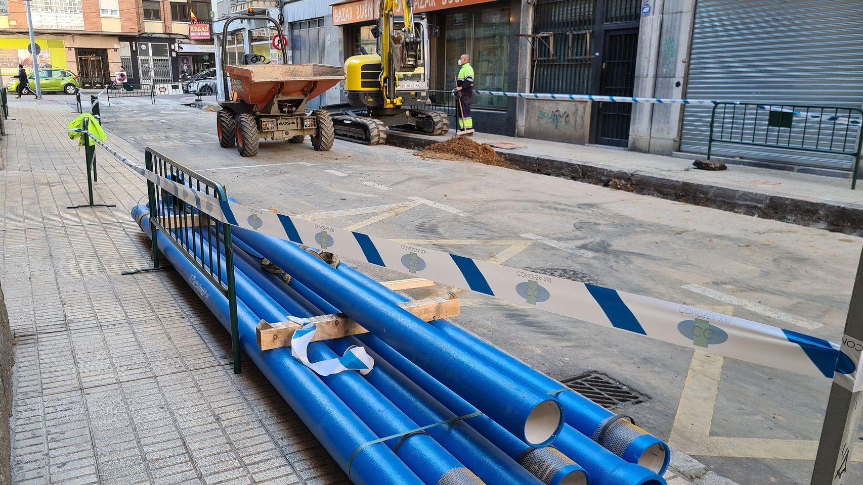 Renovación de las redes de agua en la calle Orquídea