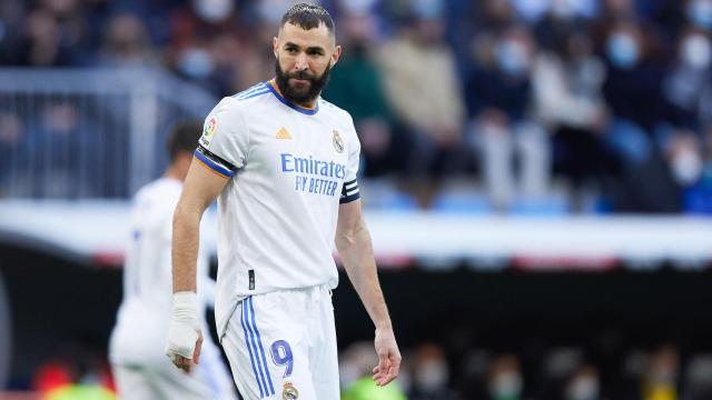Karim Benzema, en el partido frente al Elche.