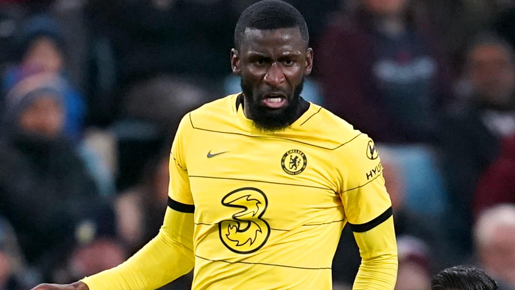Antonio Rüdiger, en un partido del Chelsea en la temporada 2021/2022