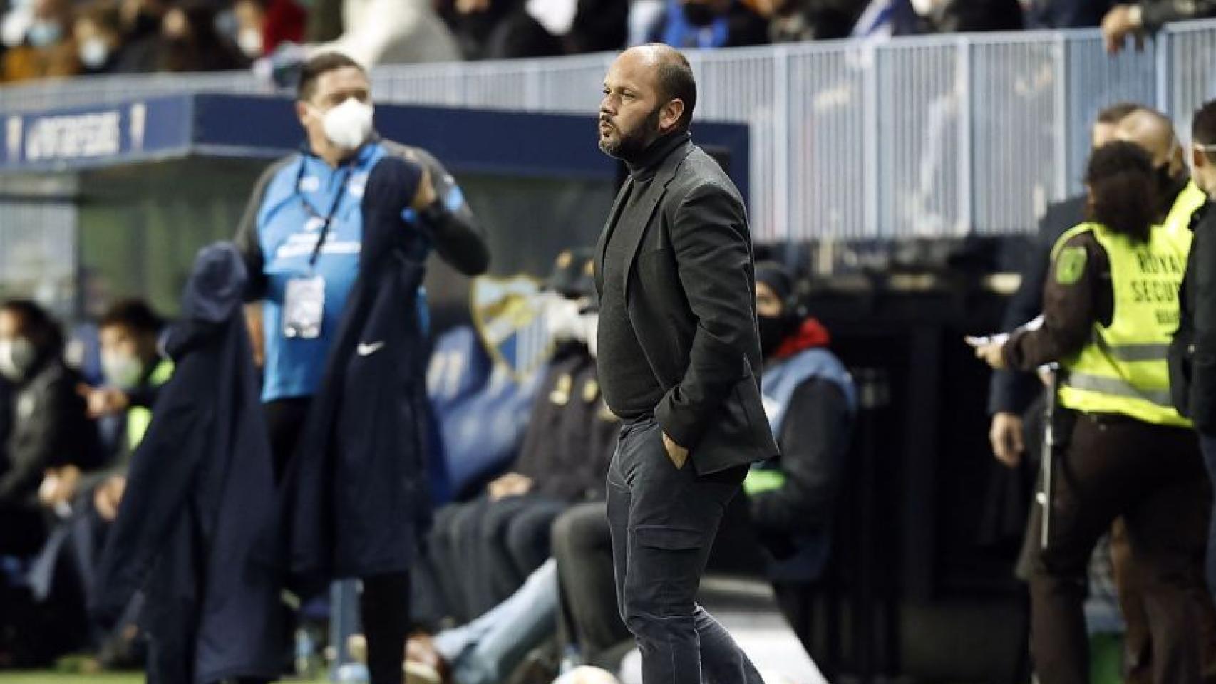 José Alberto López, entrenador del Málaga CF.