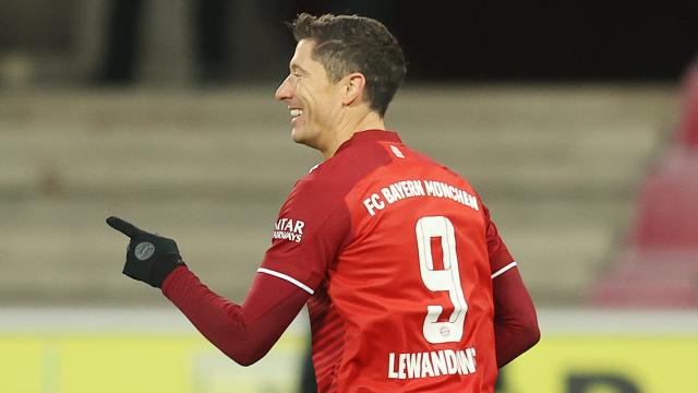 Robert Lewandowski celebra un gol