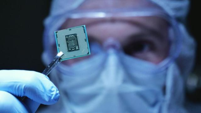 Imagen de un semiconductor.