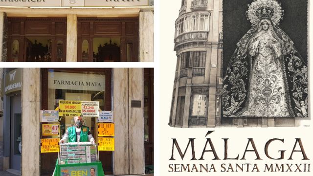 Los personajes secundarios del cartel de la Semana Santa de Málaga.