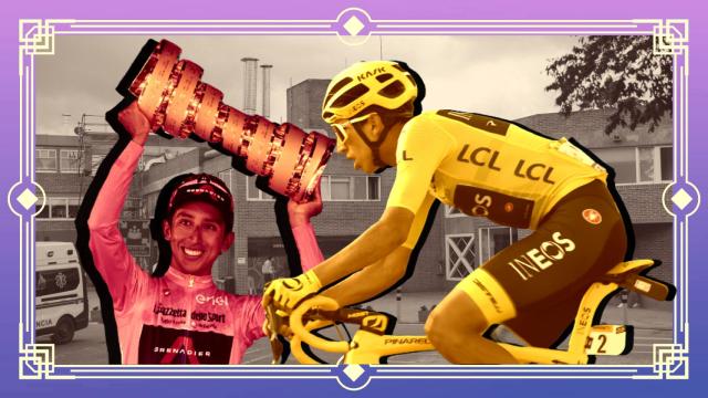 Egan Bernal, en un fotomontaje.