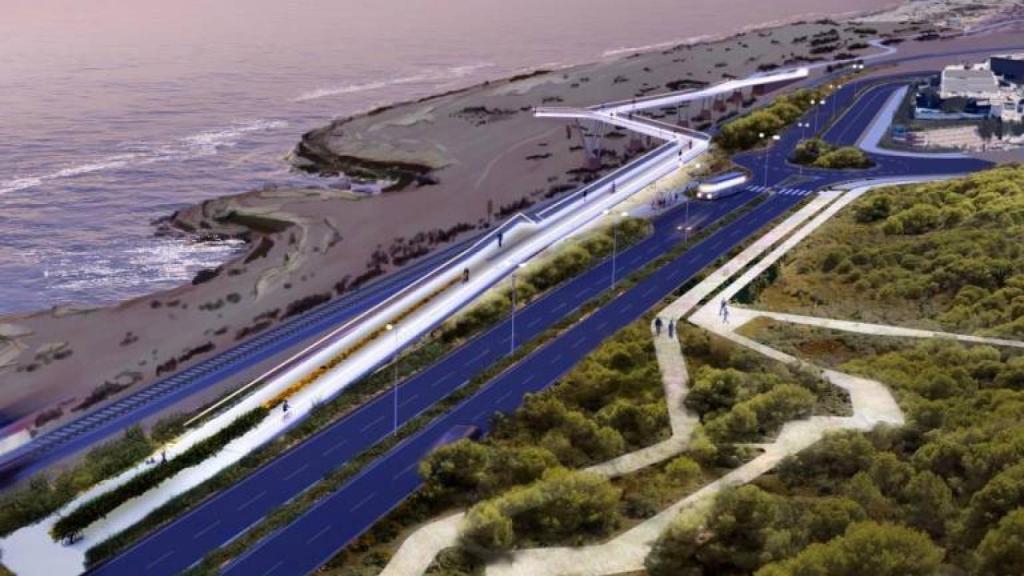 Recreación del antiguo proyecto de la ciclovía de Urbanova.