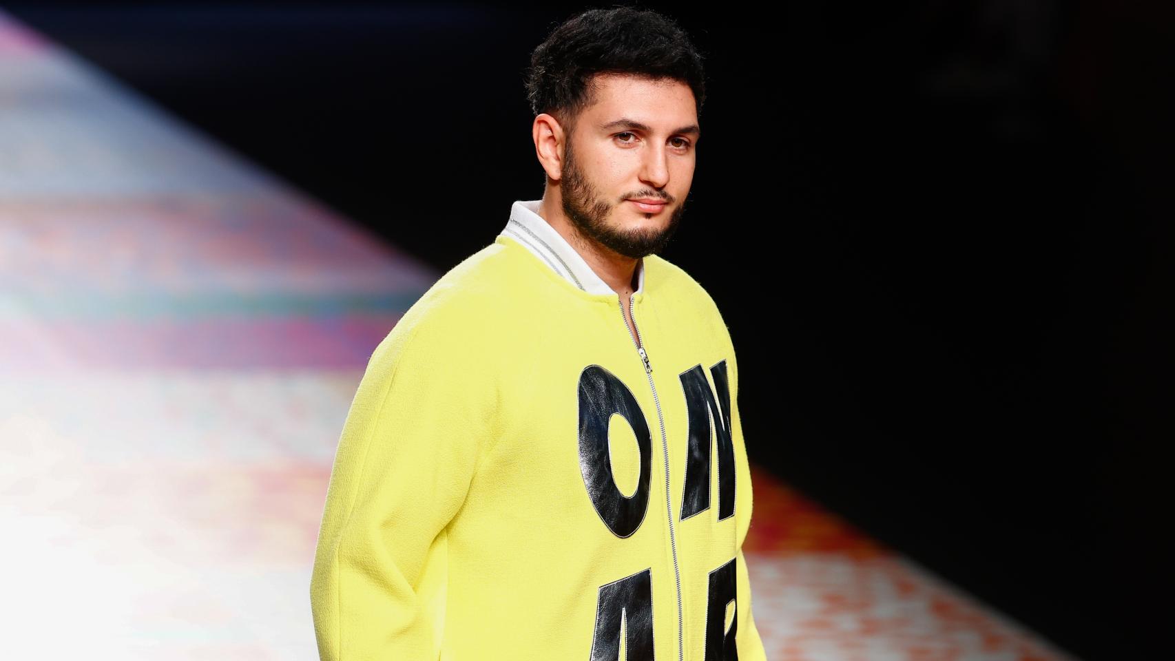 Omar Montes, durante el desfile de Ágatha Ruiz de la Prada.