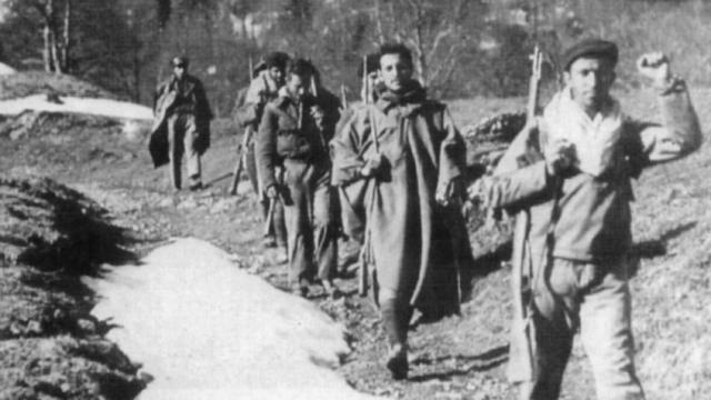 Un grupo de guerrilleros comunistas. AHPCE