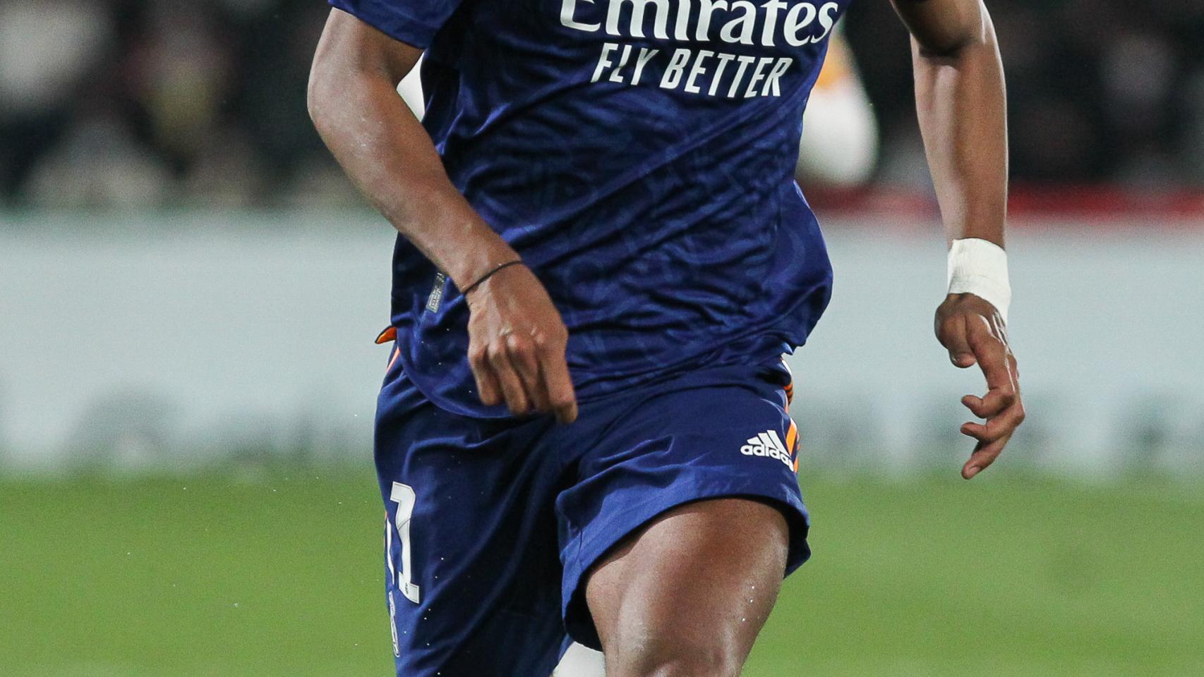 Rodrygo Goes, en un partido del Real Madrid de la temporada 2021/2022