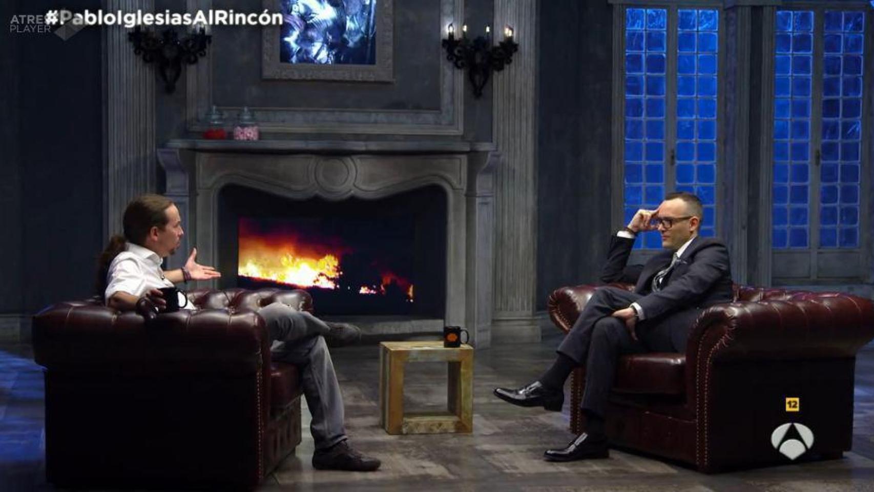 Pablo Iglesias, entrevistado por Risto Mejide en 2015 en Antena 3.