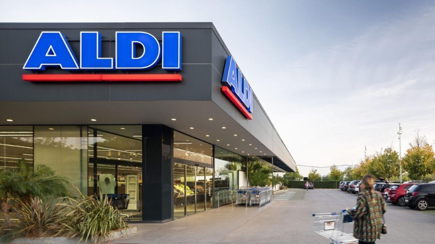Fachada de supermercados Aldi
