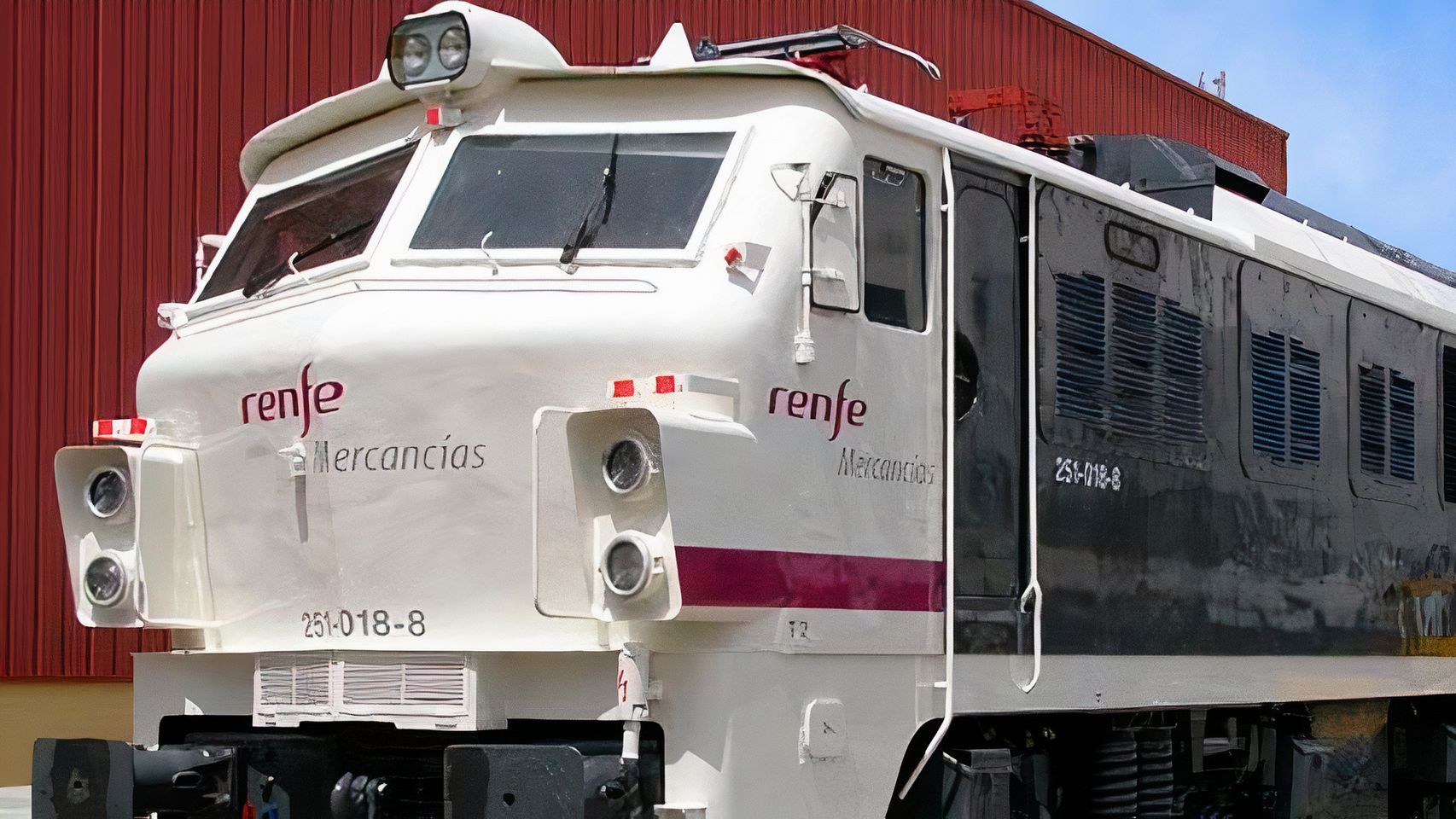 Tren de mercancías de Renfe.