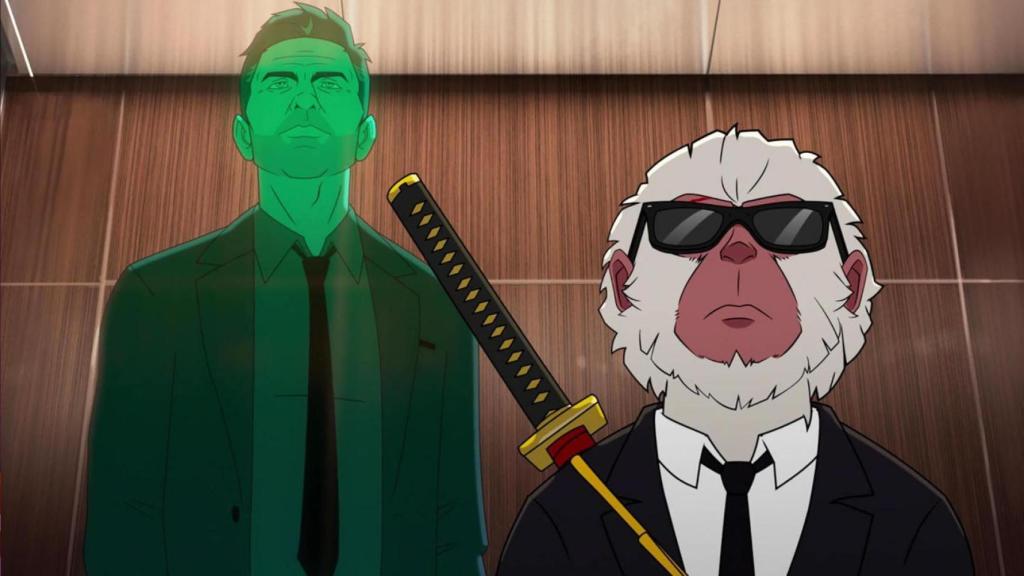 Bryce y Hit-Monkey forman el dúo protagonista de la serie de animación.