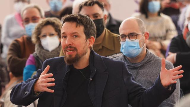 El ex vicepresidente del Gobierno, Pablo Iglesias, en Valladolid el pasado 22 de enero.