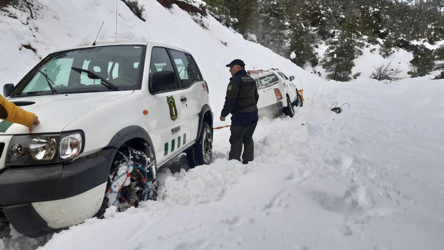 Nevada en Albacete en enero de 2021