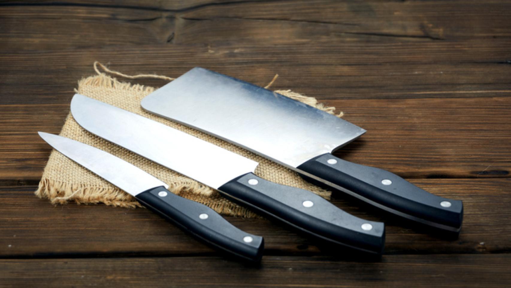 Pasos para afilar un cuchillo.