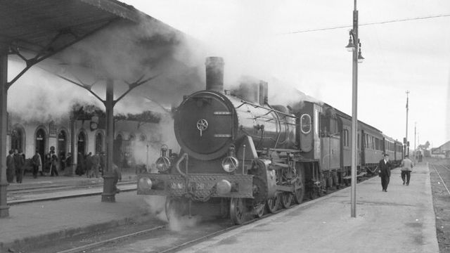 Estación de Salamanca. Año 1955. Fotografía de Juan Bautista Cabrera