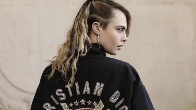 Cara Delevingne, embajadora de Dior Joaillerie, en el último desfile de Alta Costura.