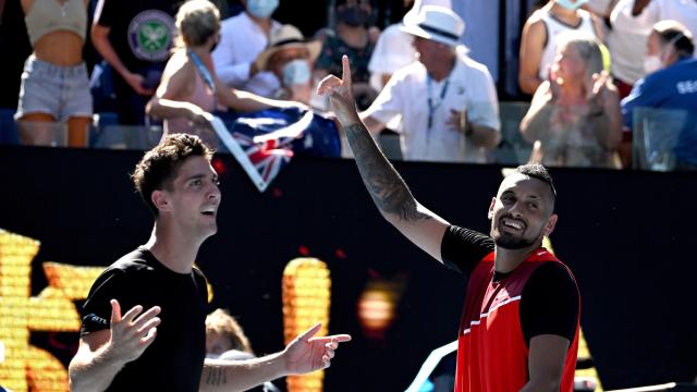 Thanasi Kokkinakis y Nick Kyrgios