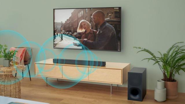 Barra de sonido Sony HT-S400 y su subwoofer.