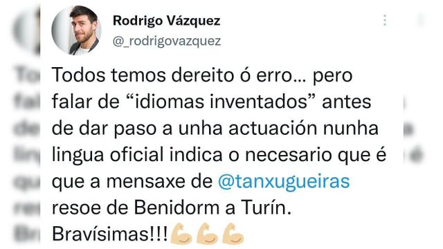 El presentador Rodrigo Vázquez, fue una de las personas que mostró su rechazo al comentario.