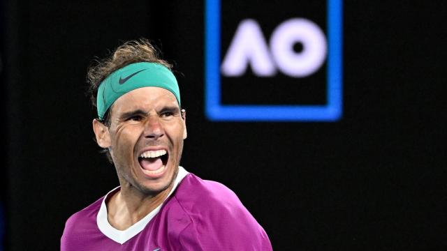 Rafa Nadal, en el Abierto de Australia