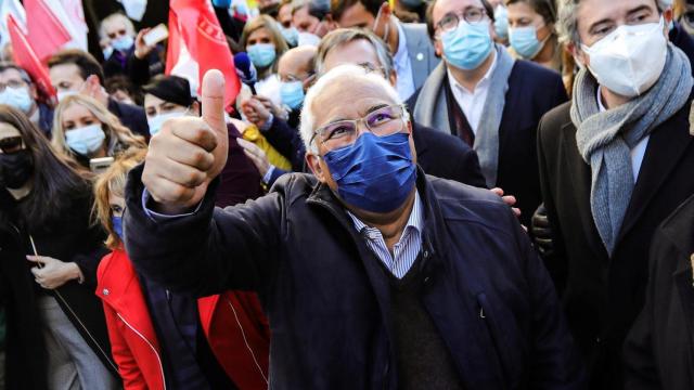 António Costa en un momento de la campaña electoral.
