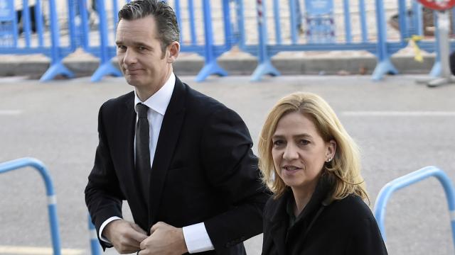 Iñaki Urdangarin y la infanta Cristina en una imagen de archivo tomada en febrero de 2016.