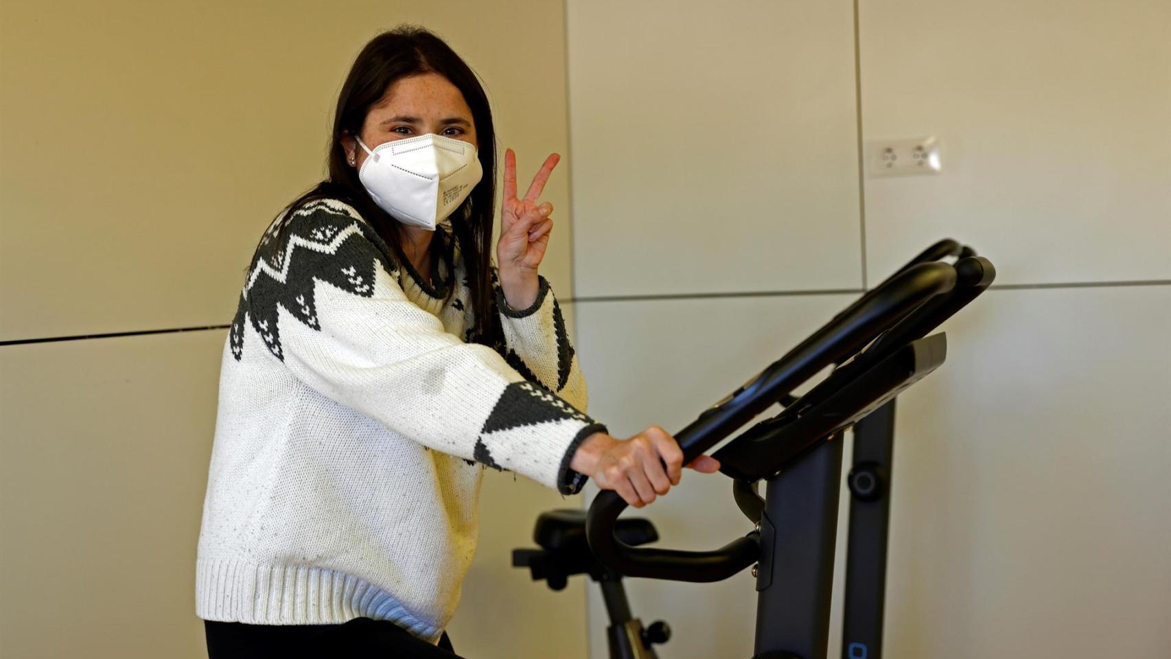 Mireia Sitjà, la primera persona trasplantada por tercera vez de pulmón en España.