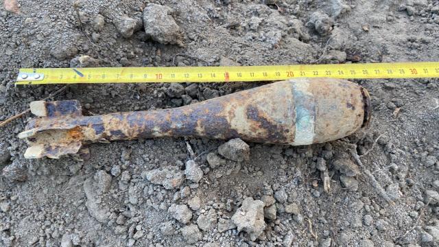 Granada encontrada en la provincia de Soria