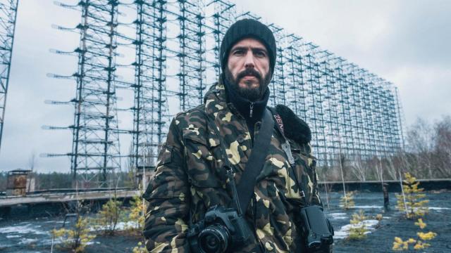 Raúl Moreno, delante del radar.