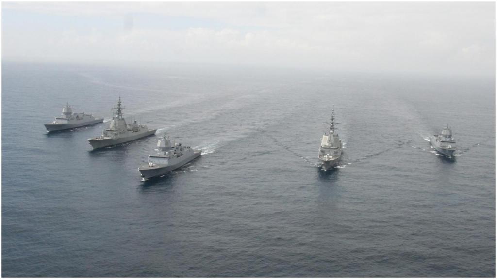 Imagen de archivo de las fragatas clase Nansen de Noruega