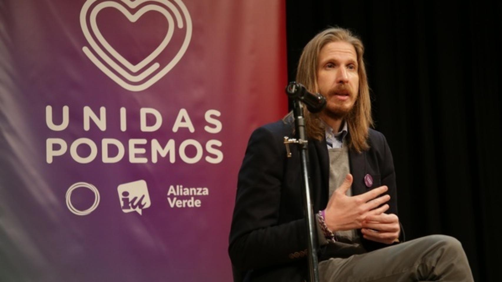 Pablo Fernández durante su acto electoral en Zamora