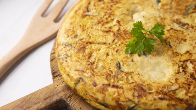 Receta de tortilla de patatas al horno.