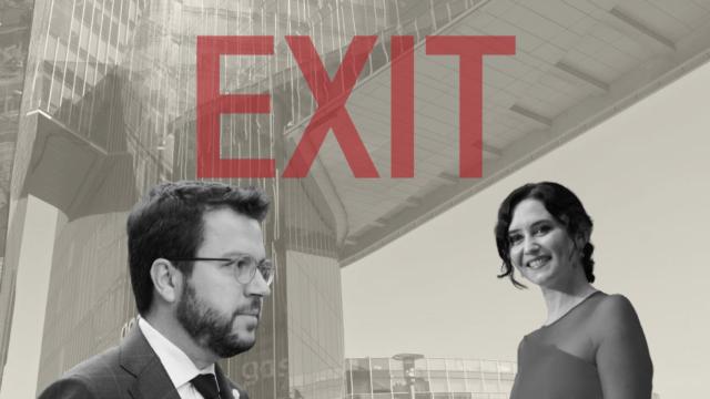 Pere Aragonès e Isabel Díaz Ayuso.