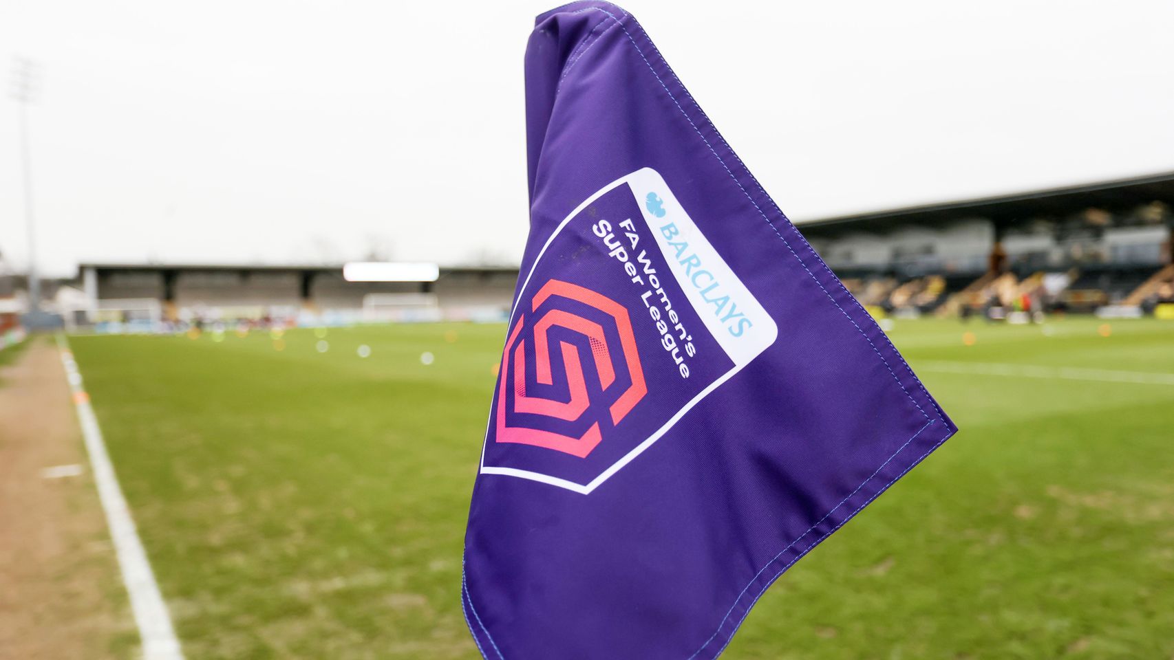 Un banderín de la Women's Super League.