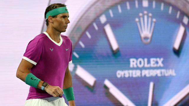 Rafa Nadal, durante la final del Open de Australia 2022