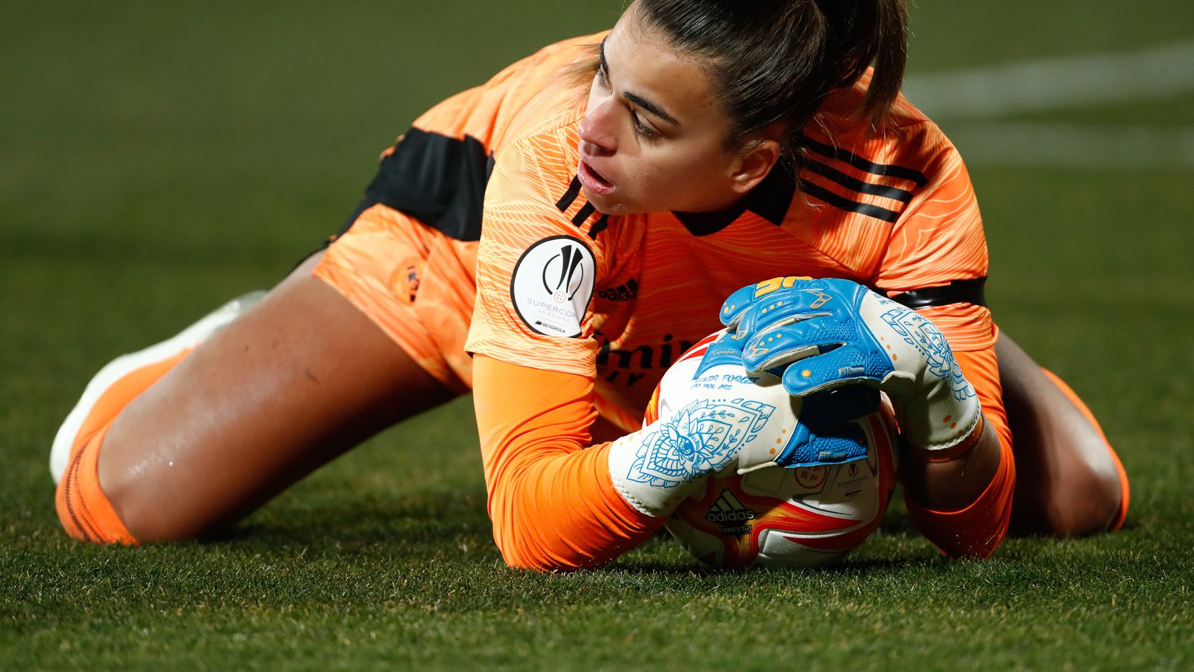 Misa Rodríguez, en un partido del Real Madrid Femenino de la temporada 2021/2022
