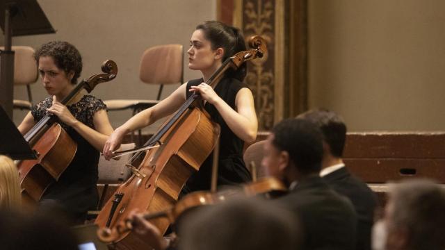 Eva Arderíus Esteban durante un concierto.
