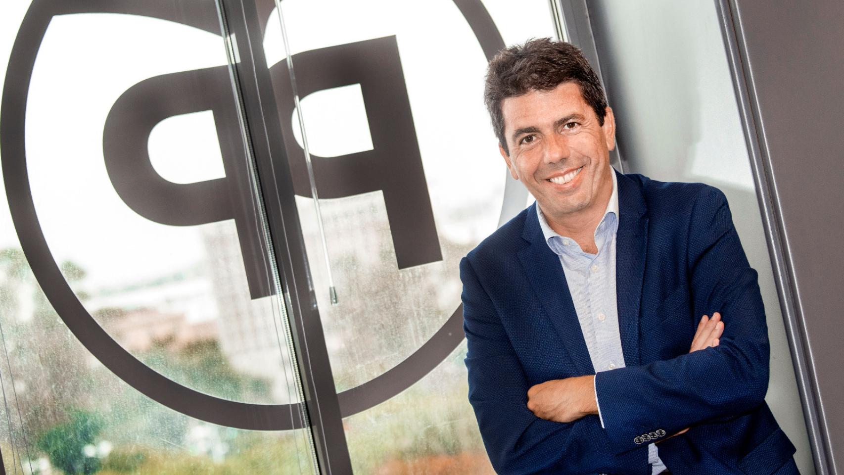 El presidente de la Diputación de Alicante y presidente del PPCV, Carlos Mazón.